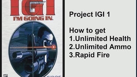IGI 1 Cheats Codes (very easy) 100% working codes