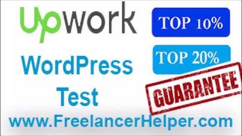 Pass Upwork WordPress Test answers-TOP 10%