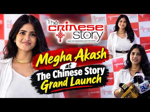 Megha Akash at The Chinese Story Grand Opening at Porur | Actress Megha Akasha Grand Launch Chennai