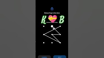 K 💝 B love pattern KB pattern lock KB pattern video #shortfeed #shorts