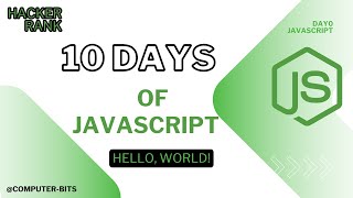Uncover JavaScript Secrets: 10-Day HackerRank Challenge #Day0JSHackerRank