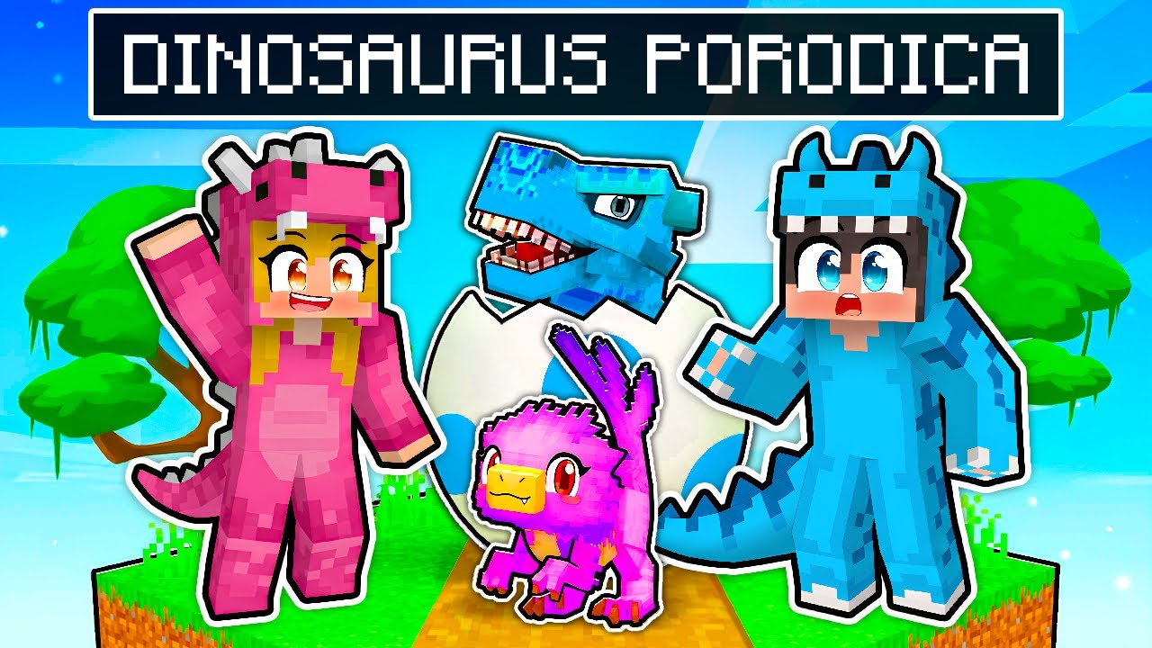 IMAMO DINOSAURUS PORODICU U MINECRAFTU!