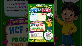 Amazing Relationship Between HCF & LCM | Math Magic Trick ✨ #class9 #Maths #HCF #LCM #Class9Maths