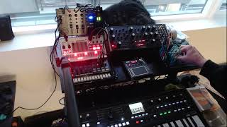 Mustachioed Man Twists Synth Knobs - Dawless Jam 8