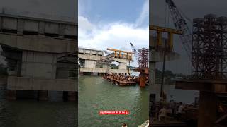समुद्र ब्रिज बोट साइड वर्क ?🇮🇳 hydraulic crawler crane 50 ton ?