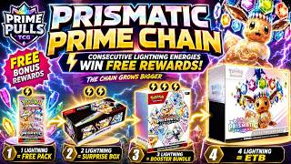 ⚡ Win FREE Packs, Bundles & ETBs! Prismatic Evolutions Prime Chain LIVE