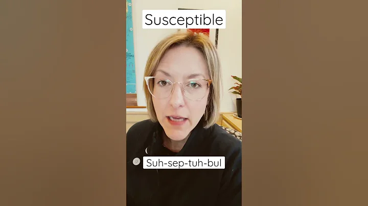 How to Pronounce SUSCEPTIBLE - #SHORTS Quick English Pronunciation Mini Lesson