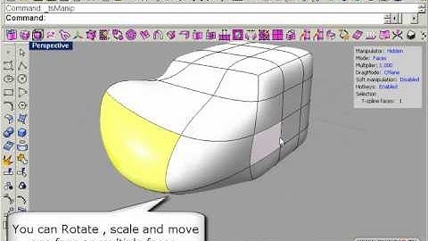 Demo of how T-Splines works with Rhino