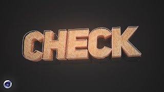 Крутой лёгкий текст в Cinema 4D Текст в Cinema 4D