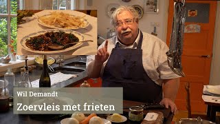 Limburgs zoervleisch (zuurvlees) en frieten van Wil Demandt