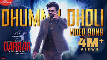 DARBAR (Telugu) - Dhummu Dholi (Video Song) | Rajinikanth | AR Murugadoss | Anirudh | Subaskaran