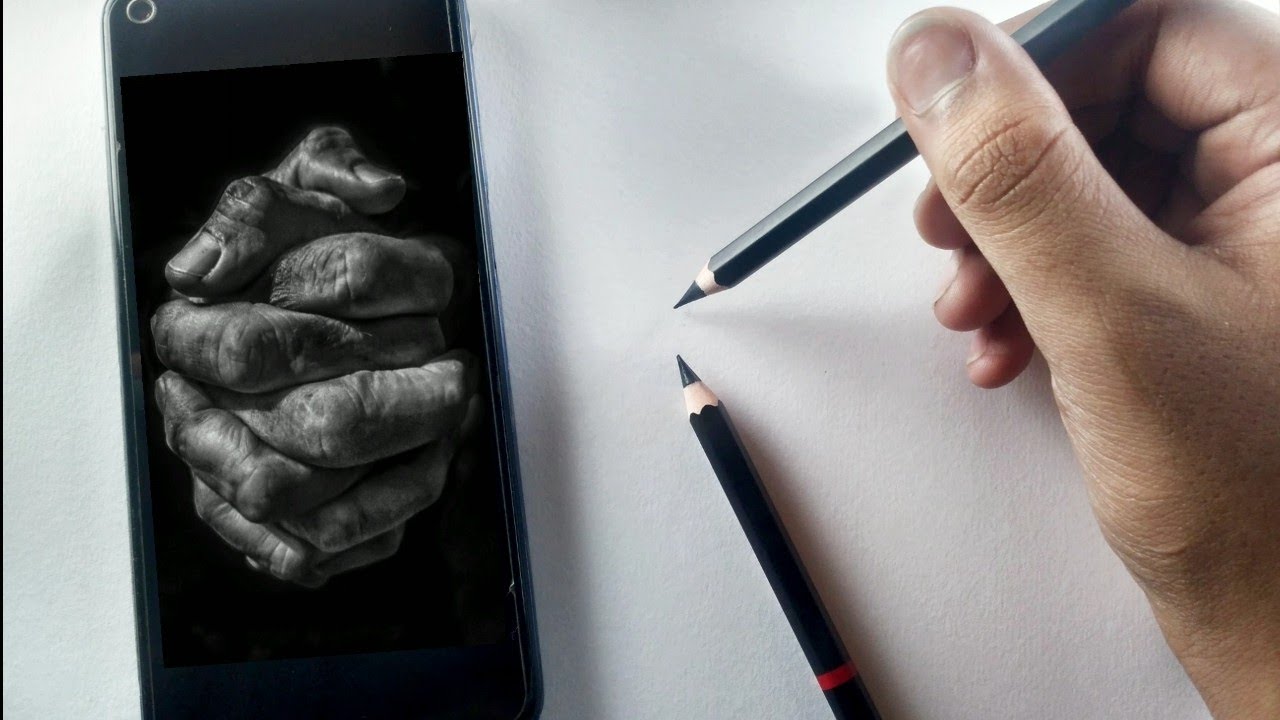 Drawing a hyperrealistic Hand drawing 🔥 for 20 + hours | @anassketchart ...