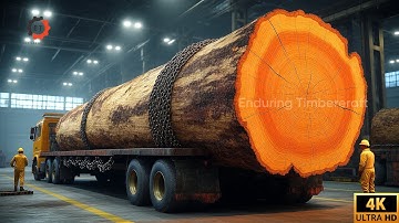 Giant Wood Processing Factory Processes Thousand Year Old Trees | An Amazing Sight Danger Lurks #349