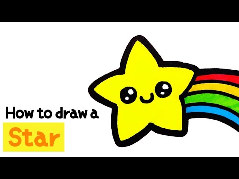  Update  How to draw a Rainbow Star for kids. Step by step [Drawing a picture｜버드맘\u0026Birdmom]