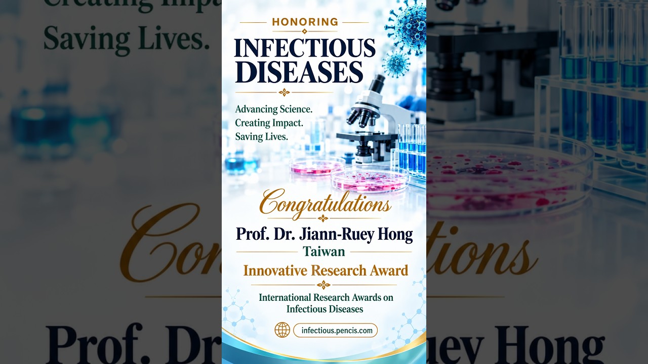Prof. Dr. Jiann-Ruey Hong | Taiwan | Innovative Research Award  #pencis #researchawards