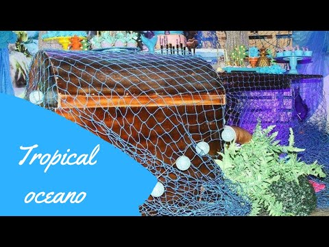 Decoração Tropical/Oceano - 15 Anos 