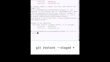Unstage Files After Using "git add ."