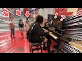 地下街ピアノで突然リクエストに答え「ポケモン」を弾いたら女の子が…⁉️www Street Piano : Aim at a master of POKEMON