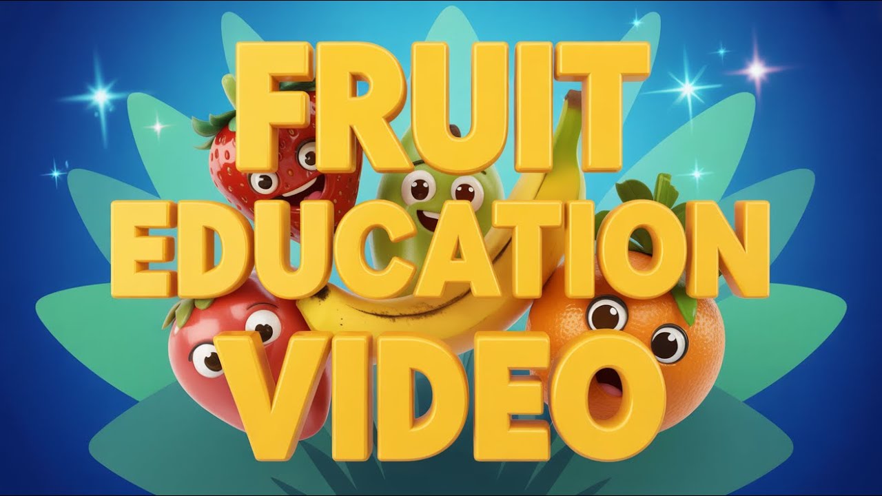 English Kids Song About Fruits Apple Banana Mango Grapes Orange Fun Educational Nursery Rhymes