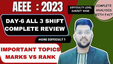 AEEE Exam Review day 6 all shift | Amrita 2023 pahse 1 exam analysis #amrita #cutoff #review #aeee