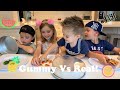 Gummy vs Real family challenge!!