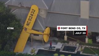 Small plane crashes into home