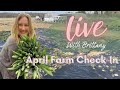 Live with brittany  april farm checkin  green bee floral co