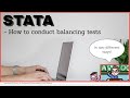 Stata  how to conduct balancing tests in two different ways