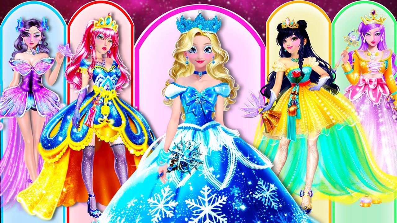 ✨Эпическое сияние! Эльза, Руми, Мира и Зои — прекрасные принцессы, модное преображение | Стиль Wow