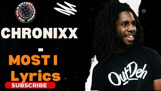 CHRONIXX  -  MOST I (HIGH) LYRICS (Scriptures Riddim)