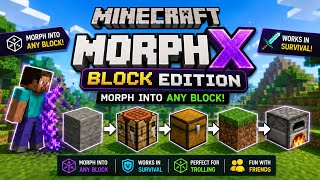 Minecraft Block Morph mod || MCPE 1.26.32|| #minecraft 