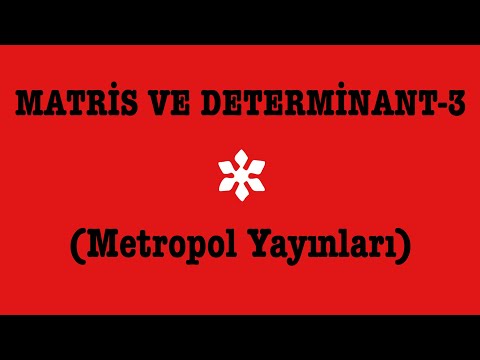 YÖS MAT-2(Matris Ve Determinant-metropol yayınları,mat2 soru bankası)