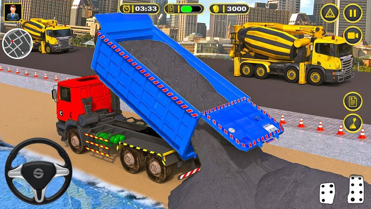 OUT OF CONTROL Construction Machines-Real Simulator Excavator with Truck 3D ! Android Gameplay #2