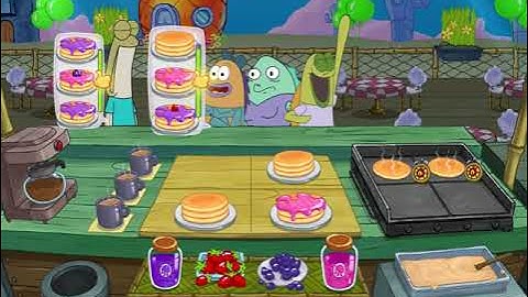 SpongeBob: Krusty Cook-Off - Pancake Stand - Level 19 - No Boosters - FULL STORY - CaroGamesNL