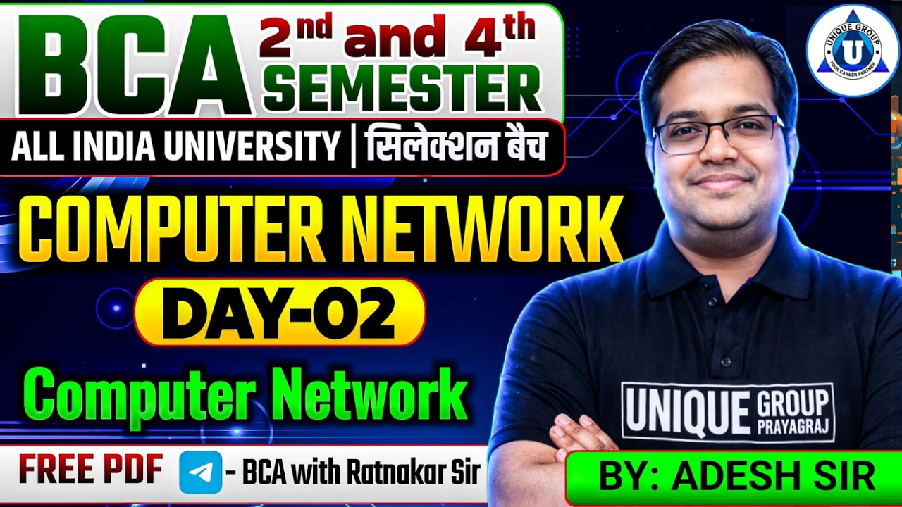 🔥 BCA 2nd & 4th Sem | Computer Network | Topic-Computer Network | Day 2 ...