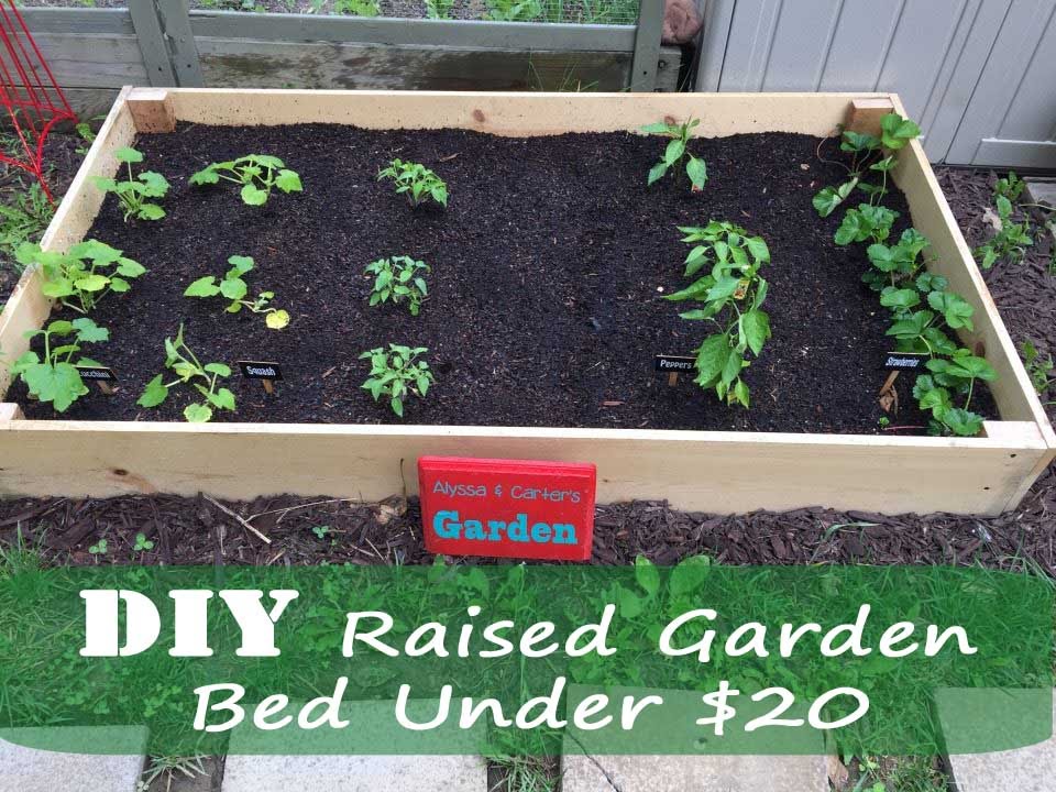 DIY Raised Garden Bed Under $20 | #81 - YouTube