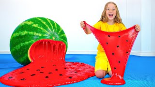 Download Lagu Nastya and friends make a Giant Slime at Home MP3 Download Lagu Nastya and friends make a Giant Slime at Home MP3