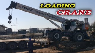 Expert Loading of Heavy Crane onto Trailer | Real Technique