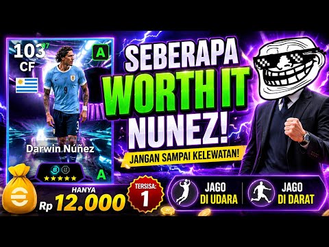 agam168 x BAYAR4D - ALASAN LO HARUS BELI DARWIN NUNEZ 12 RIBU 🔥 STRIKER JAGO DI UDARA & DARAT 👑 eFOOTBALL