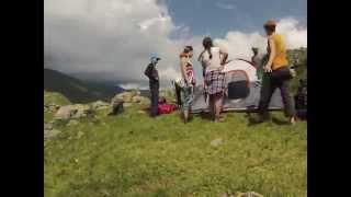 Abudelauri Campsite set-up timelapse