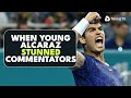 When Young Carlos Alcaraz STUNNED Commentators 🔥