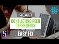 React Peer Dependency Quick Fix Heroku