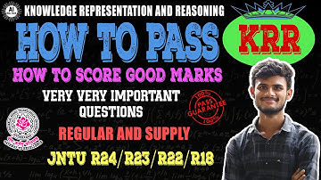 KRR-Important questions-How to pass-B.tech 3rd year-R22-Jntuh