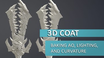 3D Coat Tutorial - Getting Started with Texturing , Baking AO, Lighting, and Curvature