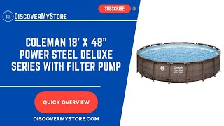 Coleman 18' x 48" Power Steel Deluxe Series with Filter Pump