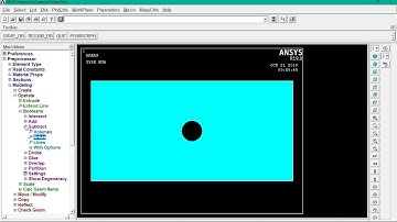 Stress analysis on a plate with a circular hole