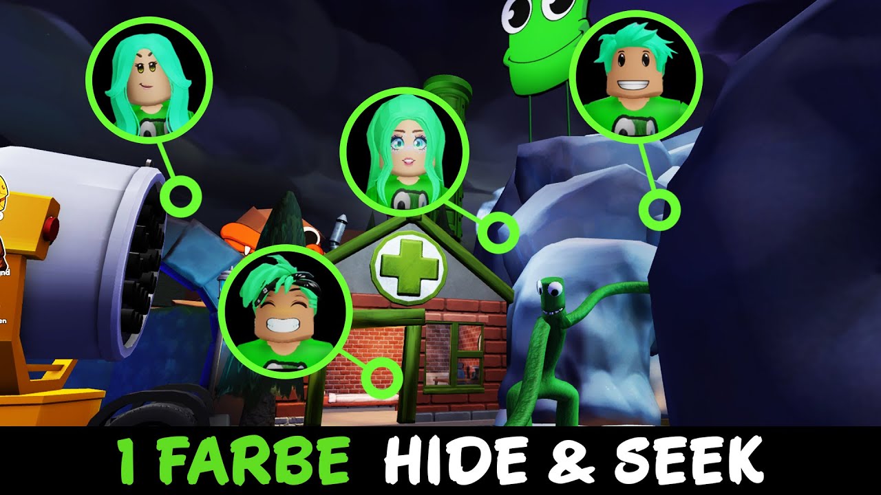 XXL Hide And Seek bei Rainbow Friends Chapter 2, ABER NUR BEI 1 FARBE VERSTECKEN!