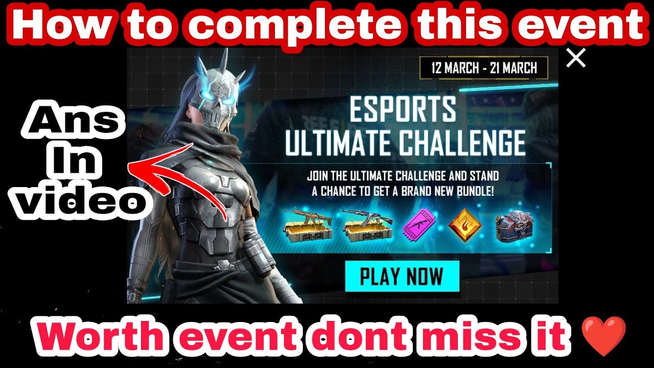 Esports ultimate challenge free fire new event full details in tamil  | dont miss this event