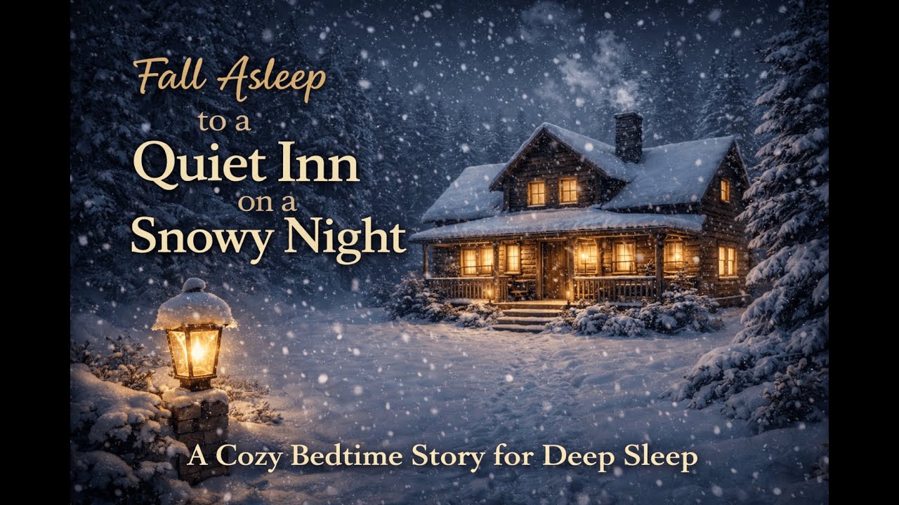 Fall Asleep to a Quiet Inn on a Snowy Night | A Cozy Bedtime Story for Deep Sleep