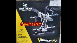 Will it CUT???  My Warthog Knife Sharpener Review Net Worth